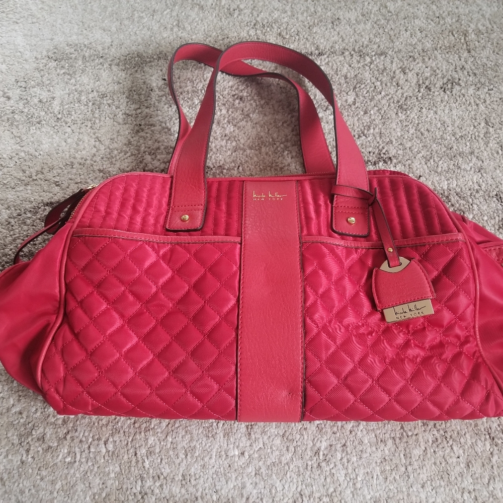 Nicole Miller travel bag red